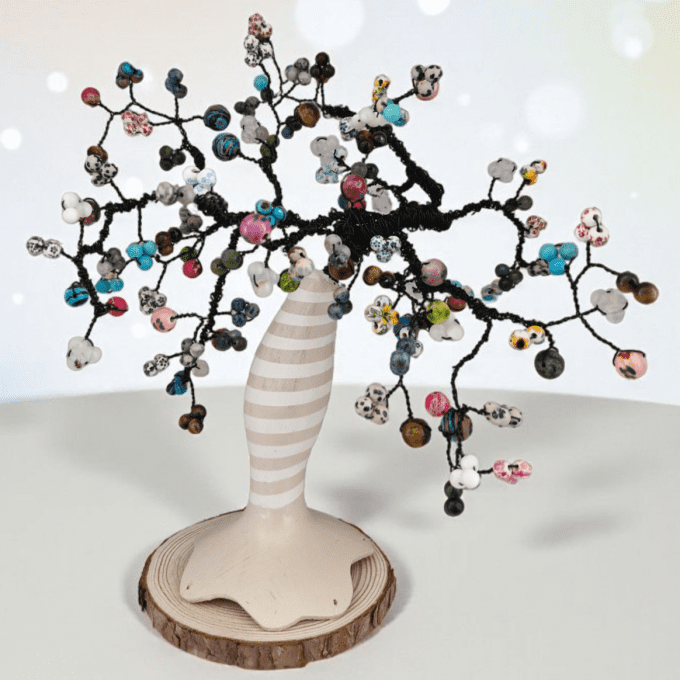 Arbre à perles - "Fleurs de Printemps"