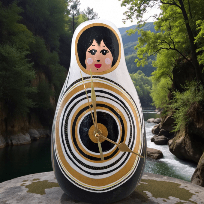 Horloge "Poupée Gigogne"